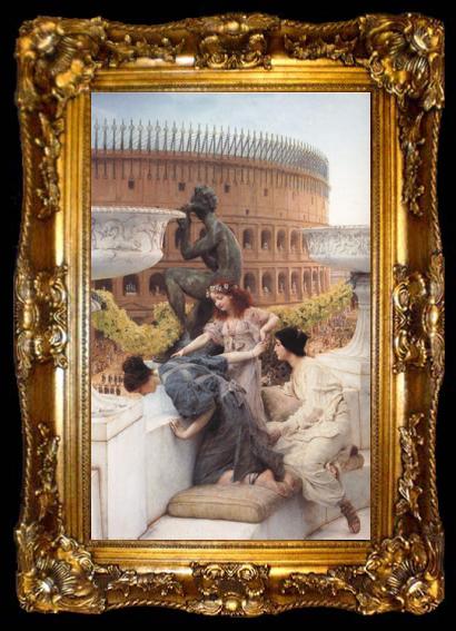 framed  Alma-Tadema, Sir Lawrence The Coliseum (mk23), ta009-2